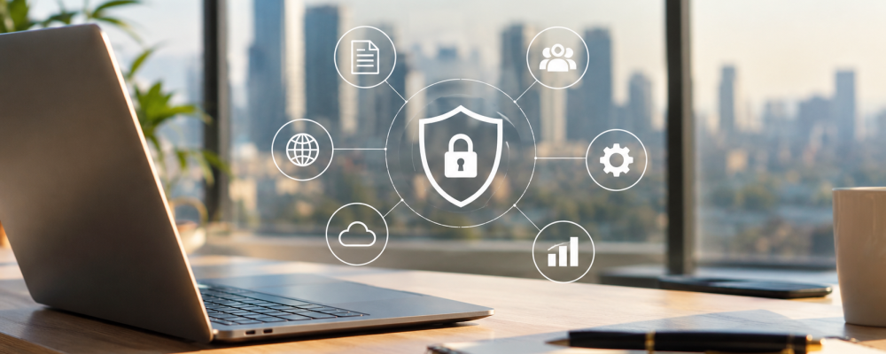 Espacio de trabajo con seguridad digital